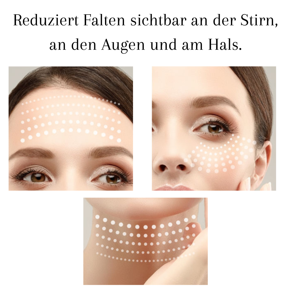 Reduziert bereits nach 4 Wochen sichtbar Falten im Gesicht